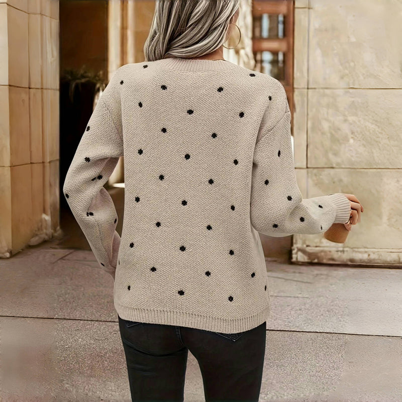 Eastwood and Bloom™| Nina – Polka Dot Knitted Sweater