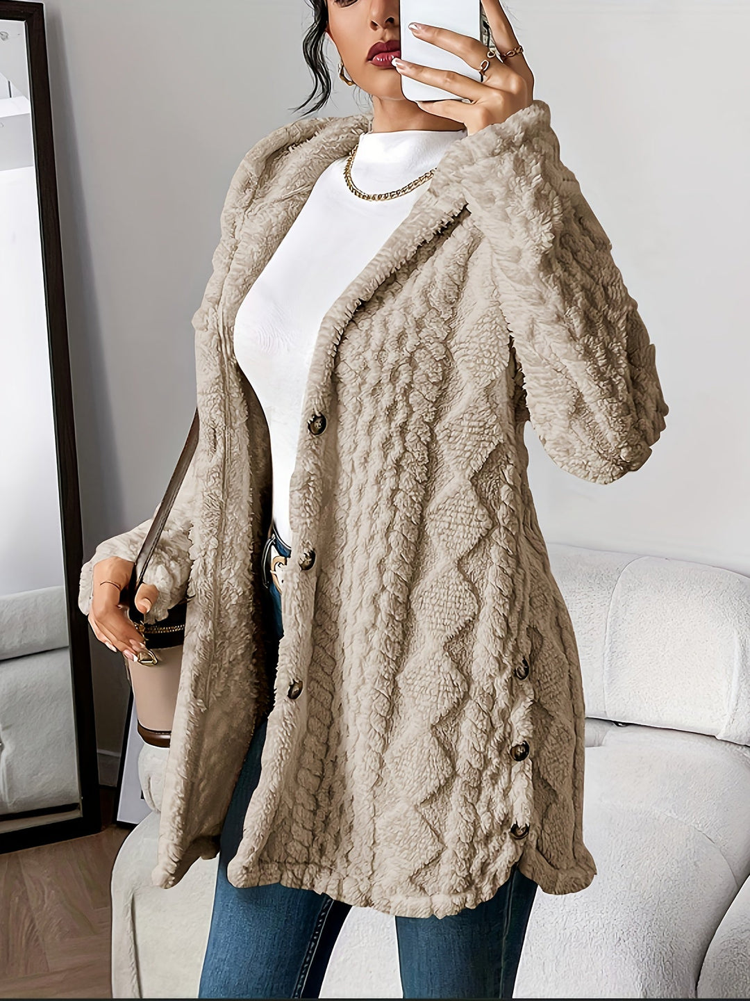 Chateau Elise™  | Plush Hooded Cardigan