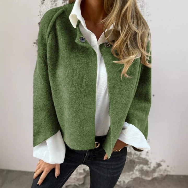 Elise™ | Wool-Blend Cardigan Jacket