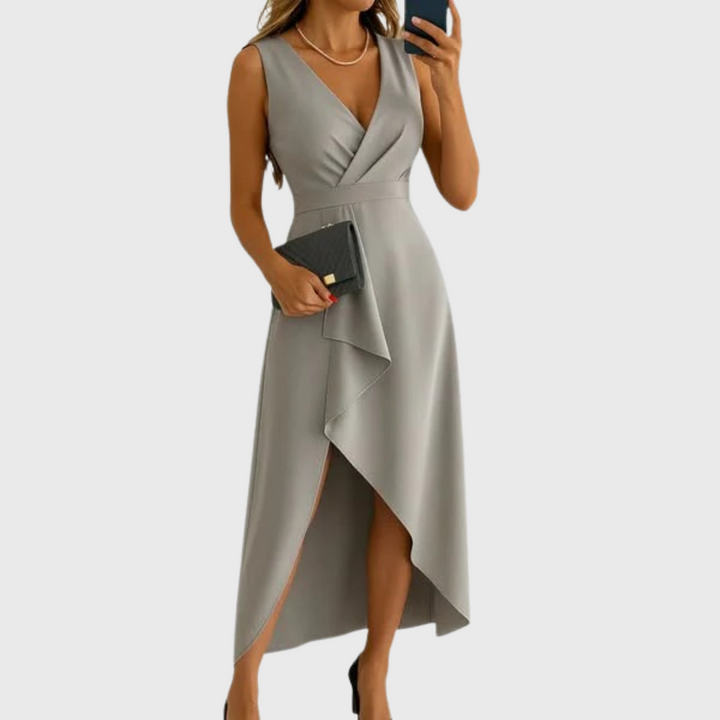 Carmel™ | Elegant Wrap Dress with a V-Neckline