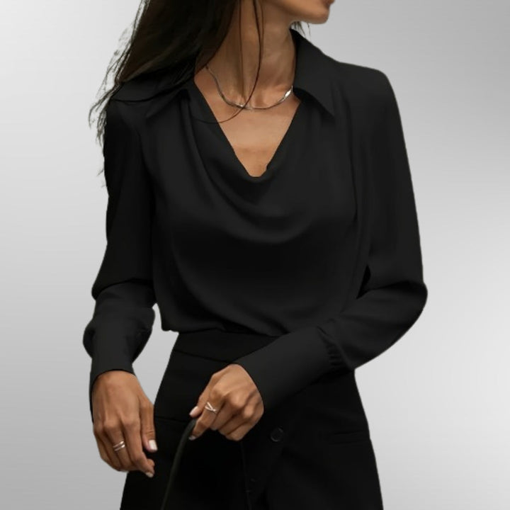 Violet™ | Elegant Satin Blouse