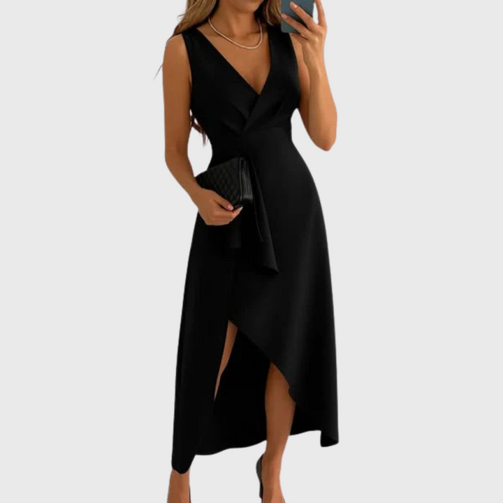Carmel™ | Elegant Wrap Dress with a V-Neckline
