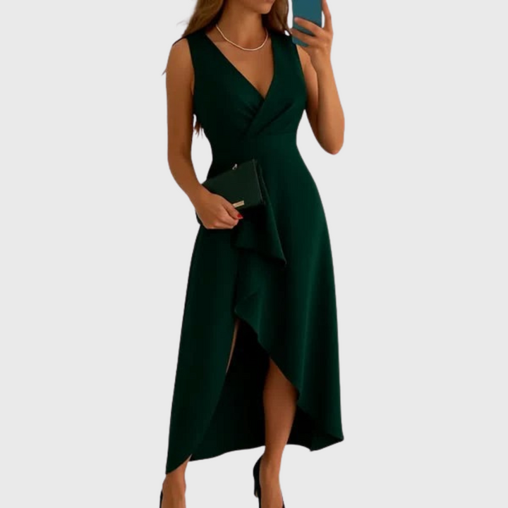 Carmel™ | Elegant Wrap Dress with a V-Neckline