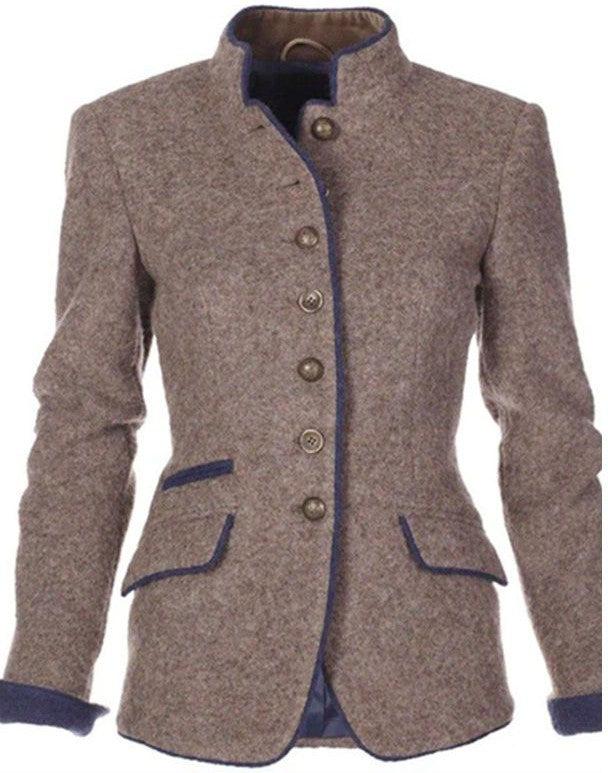 Eastwood and Bloom™ | Vicky  – Elegant High Collar Cardigan