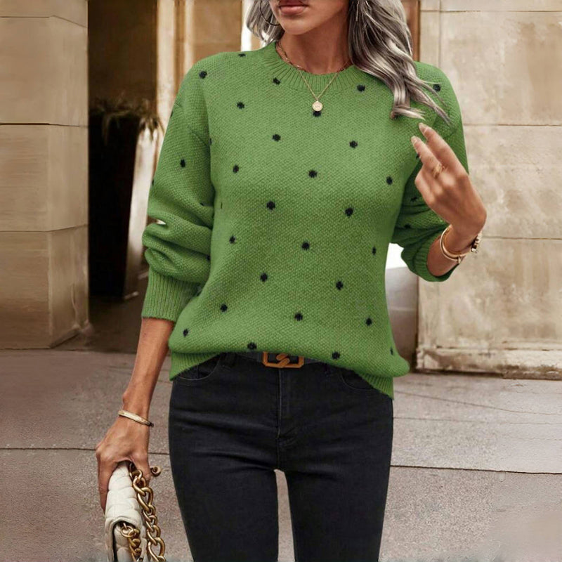 Eastwood and Bloom™| Nina – Polka Dot Knitted Sweater