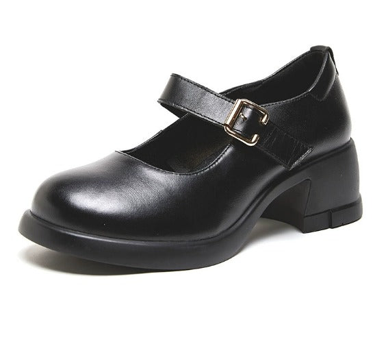 Agnes™ | Leather Mary Janes