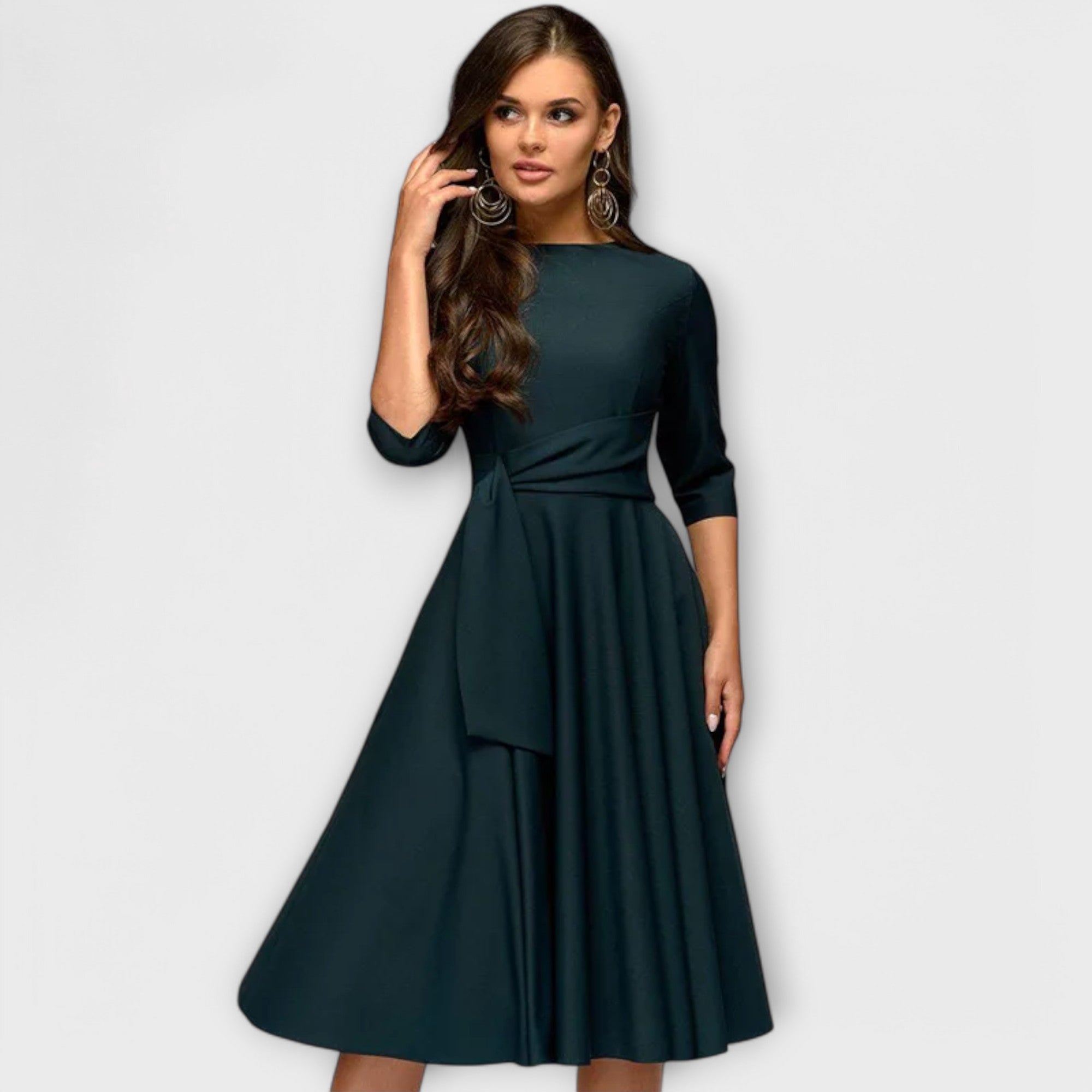 Zhaynelle™ | Sophisticated Draped Dress