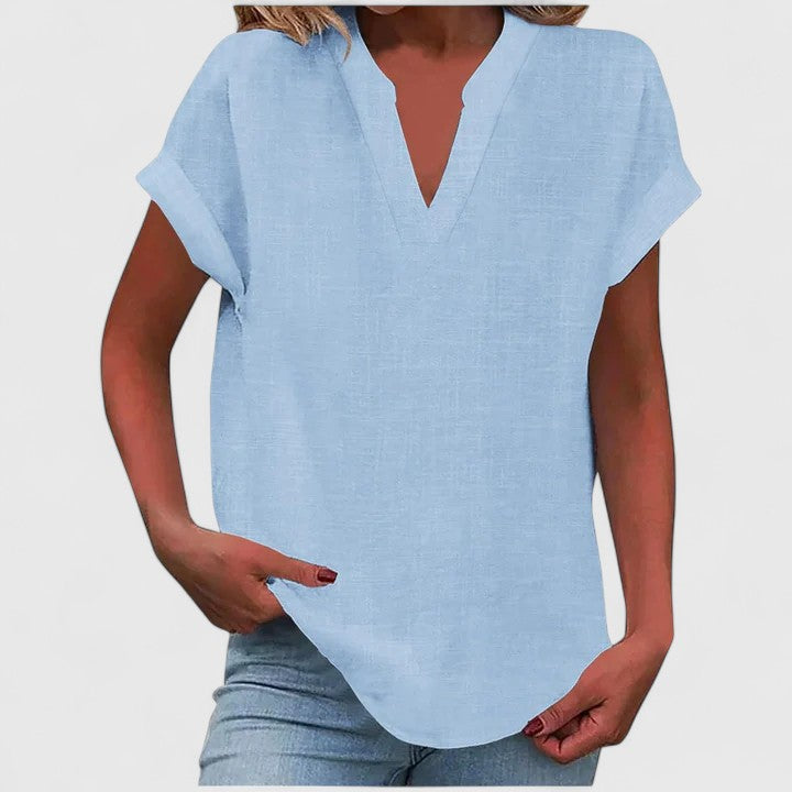 Xavinah | Comfortable V-Neck Blouse