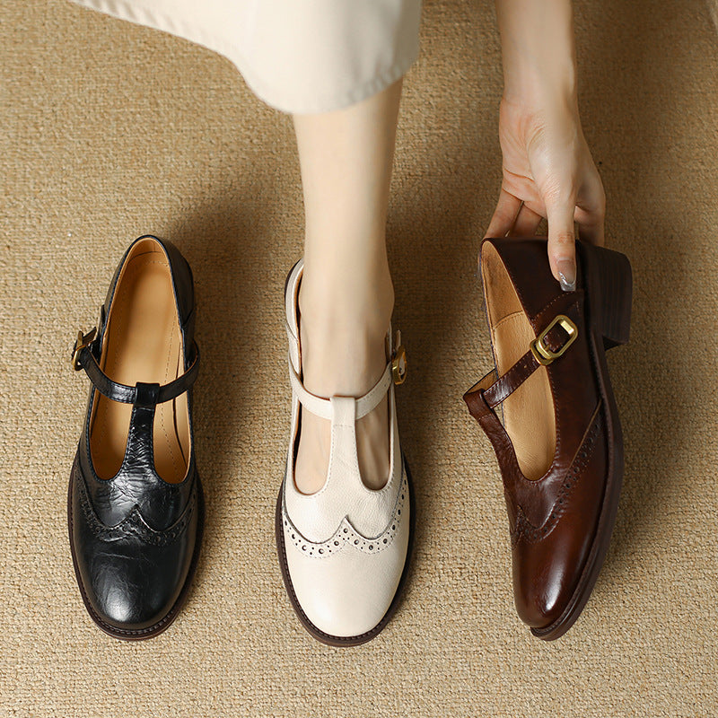 Gianna | Elegant Mary Janes Made Of Leather