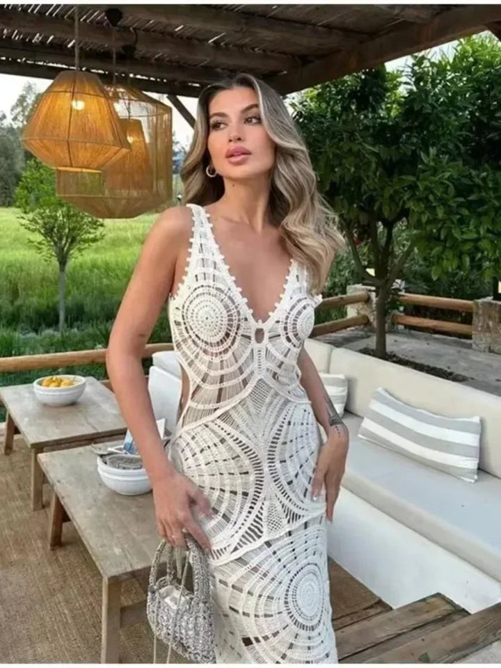 Liselotte™ | V-Neck Maxi Dress