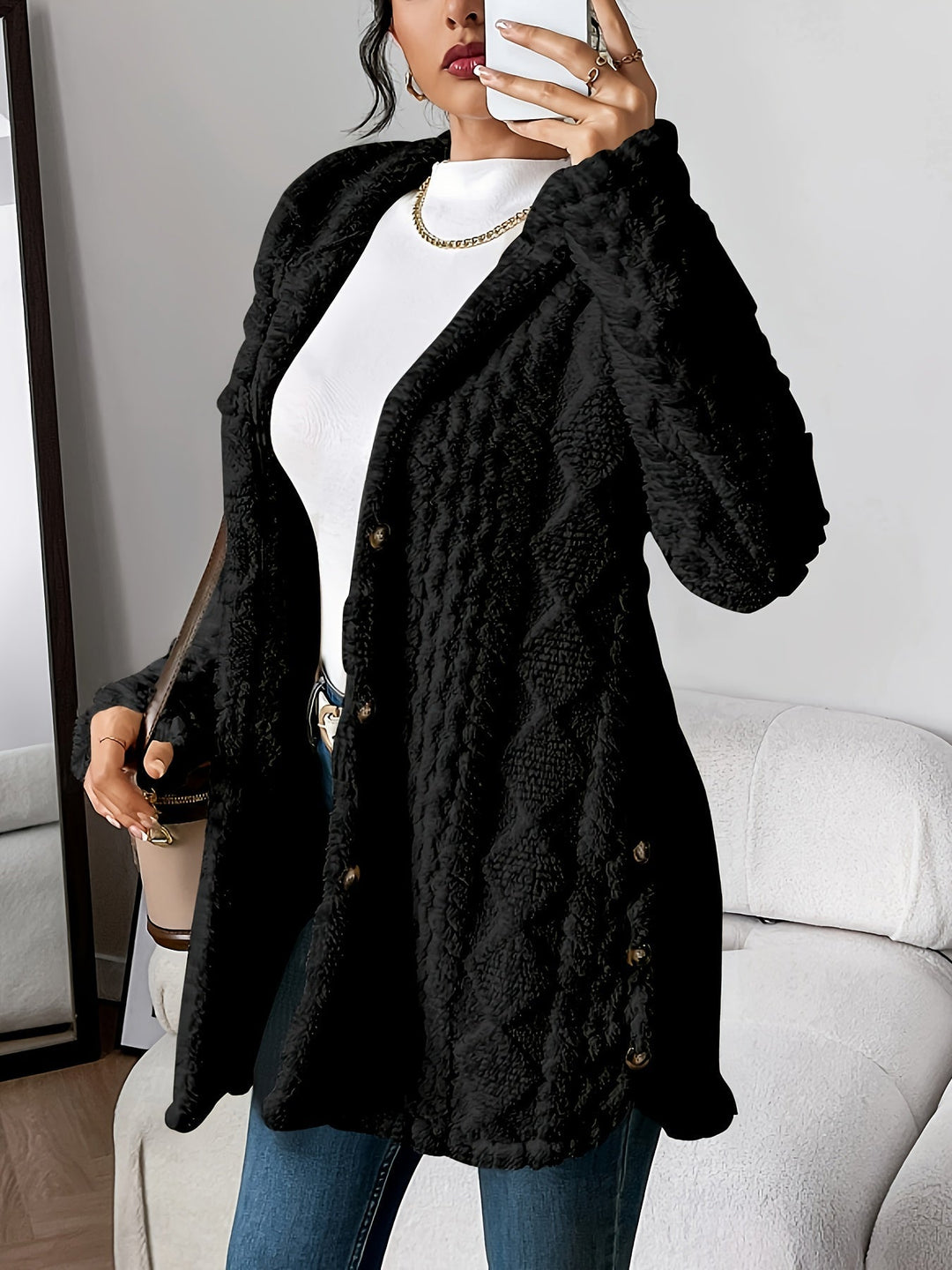 Chateau Elise™  | Plush Hooded Cardigan