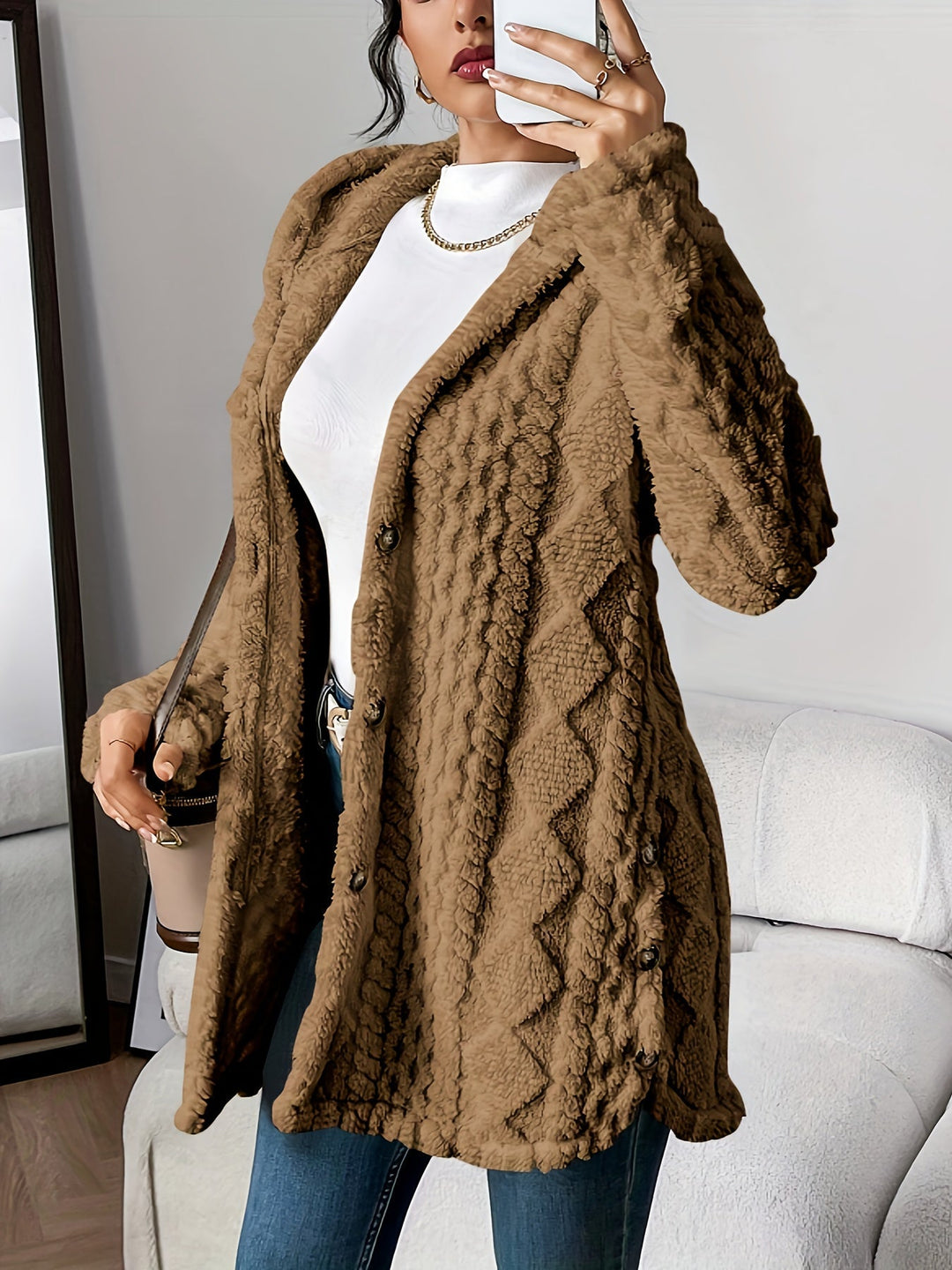 Chateau Elise™  | Plush Hooded Cardigan