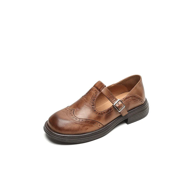 Mattea | Leather Mary Janes