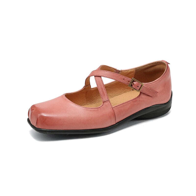 Edith™ | Leather Mary Janes