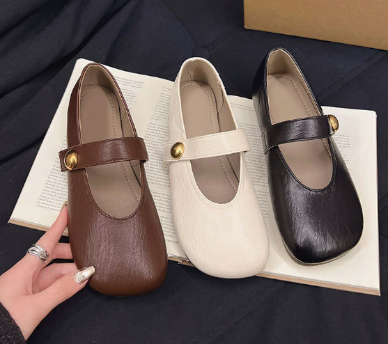 Irene™ | Leather Mary Janes