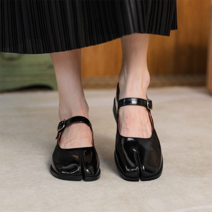 Martha | Leather Mary Janes