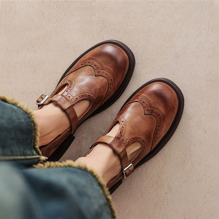 Mattea | Leather Mary Janes