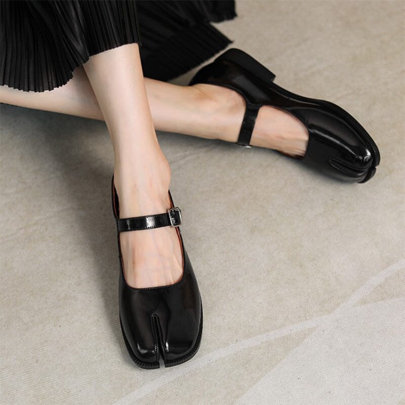 Martha | Leather Mary Janes