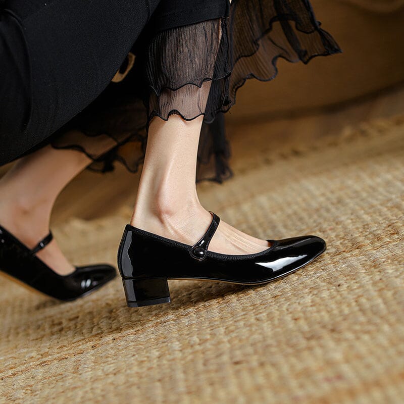 Livy™ | Leather Mary Janes