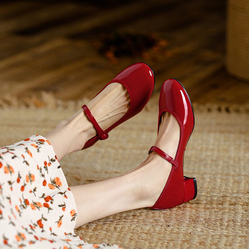 Livy™ | Leather Mary Janes