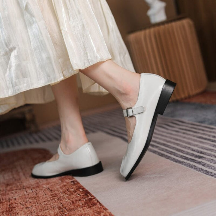 Martha | Leather Mary Janes