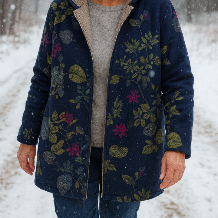 Sofia | Stylish Floral Fleece Jacket